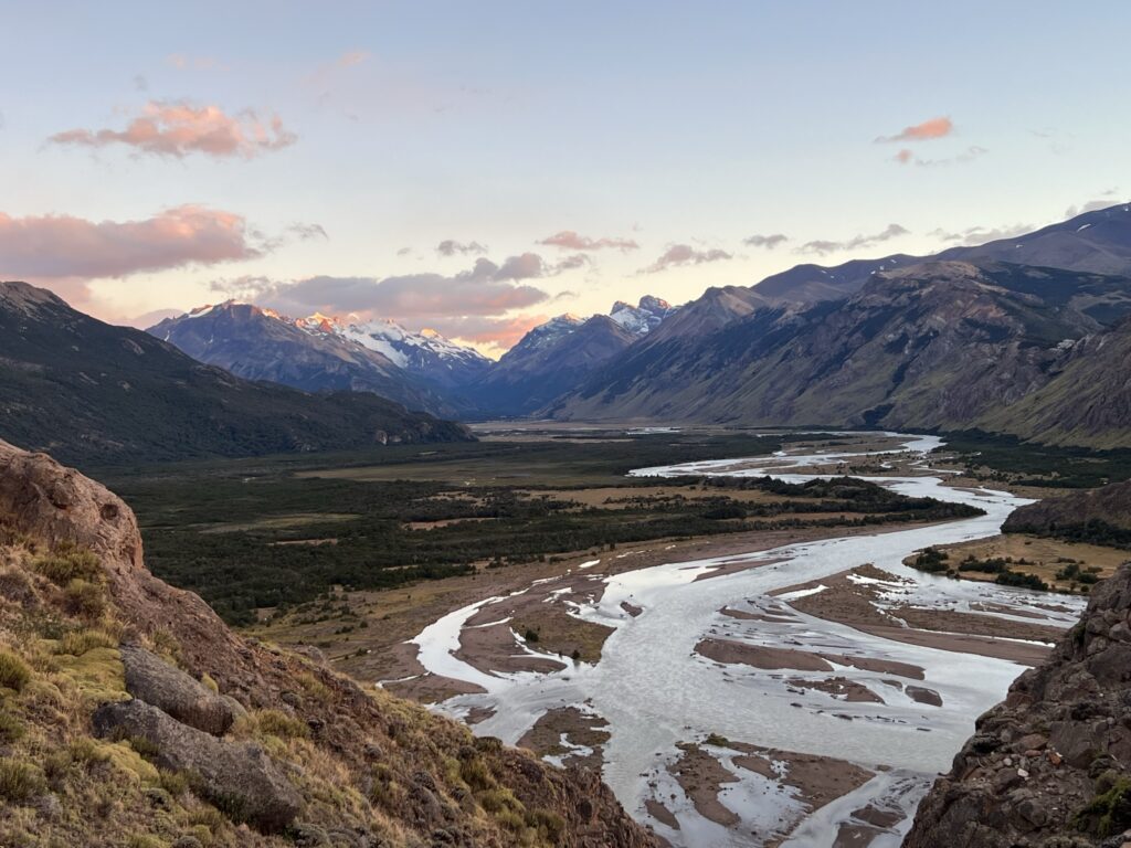 A breathtaking sunrise over the river and mountains. Nature's beauty at its finest!