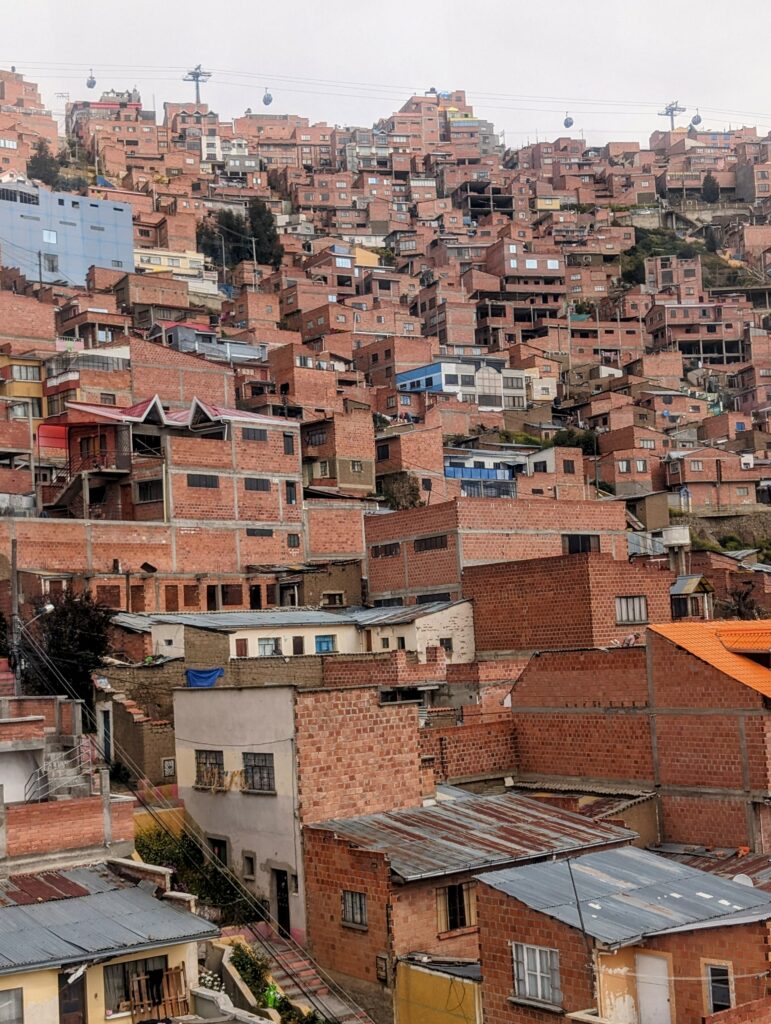 The unique architecture of the city of La Paz